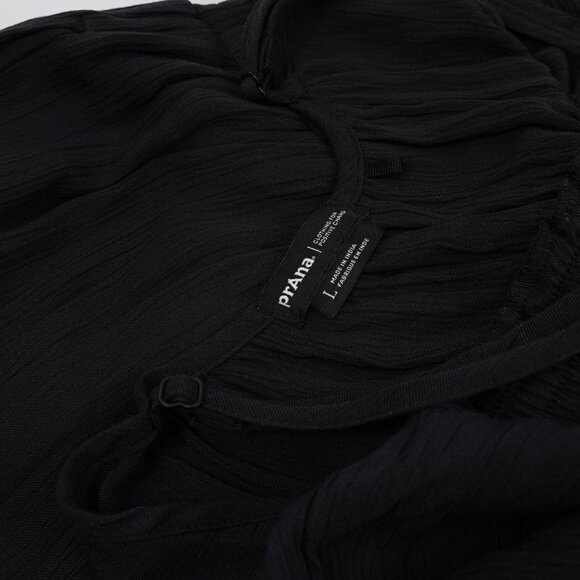 prAna Fernie Wide Leg Jumpsuit Black - Size Large - Picture 6 of 8